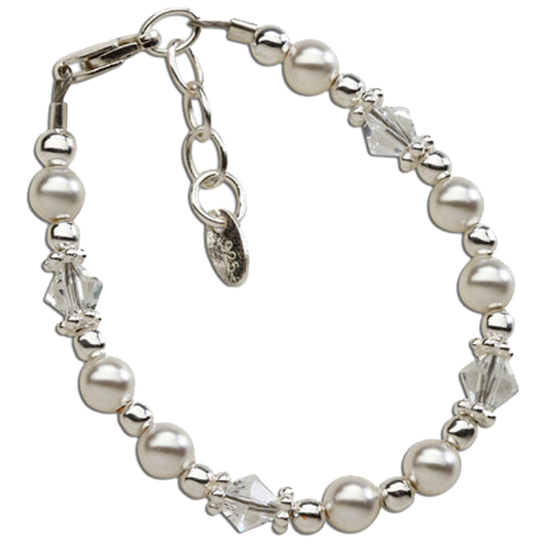 Pearls and Crystal Blessing Bracelet, , large image number 1