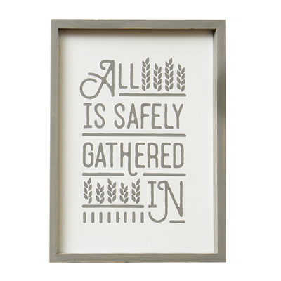All Is Safely Gathered (12x16 Plaque)