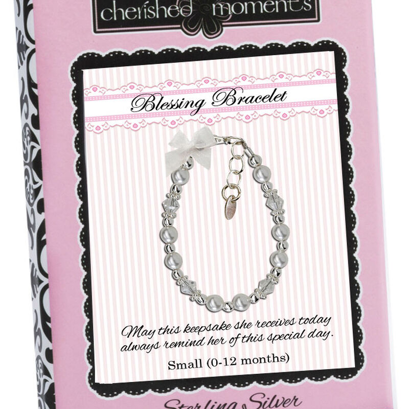 Pearls and Crystal Blessing Bracelet, , large image number 0