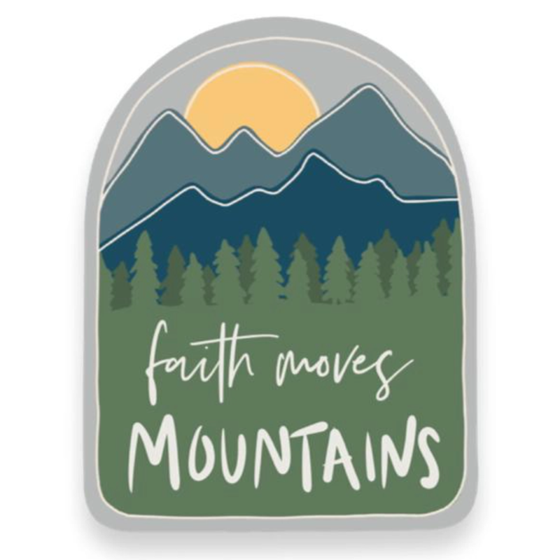 Faith Moves Mountains Sticker, , large image number 0