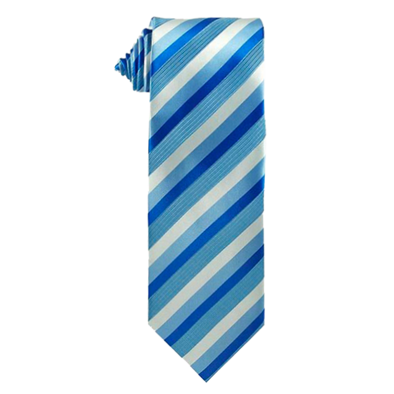 Youth Blue/Blue Stripe Necktie, , large image number 0