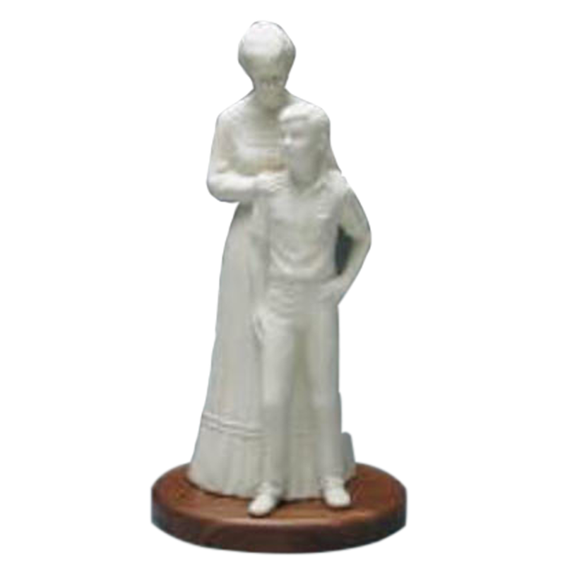 Woman Preparing Her Son Statue with Base (Porcelain), , large image number 0