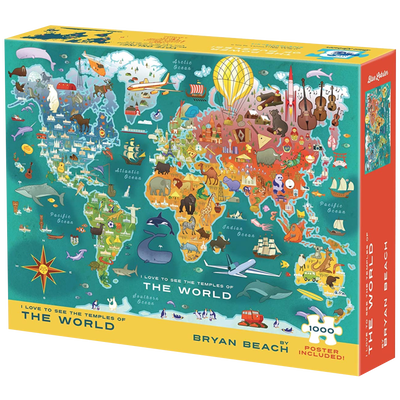 Temples of the World 1000 Piece Puzzle