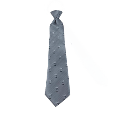 Boys' Gray Captain Moroni Zipper Necktie