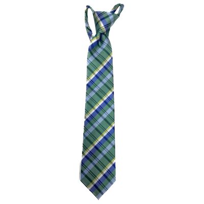 Boys Green/Yellow Plaid Necktie