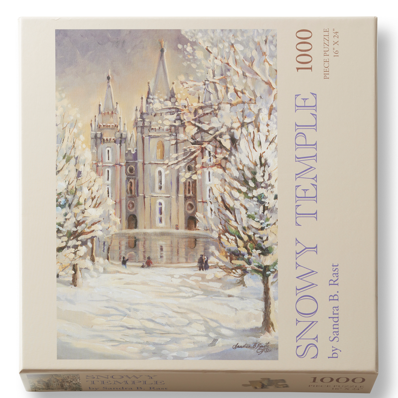 Snowy Temple 1000 Piece Puzzle, , large image number 0