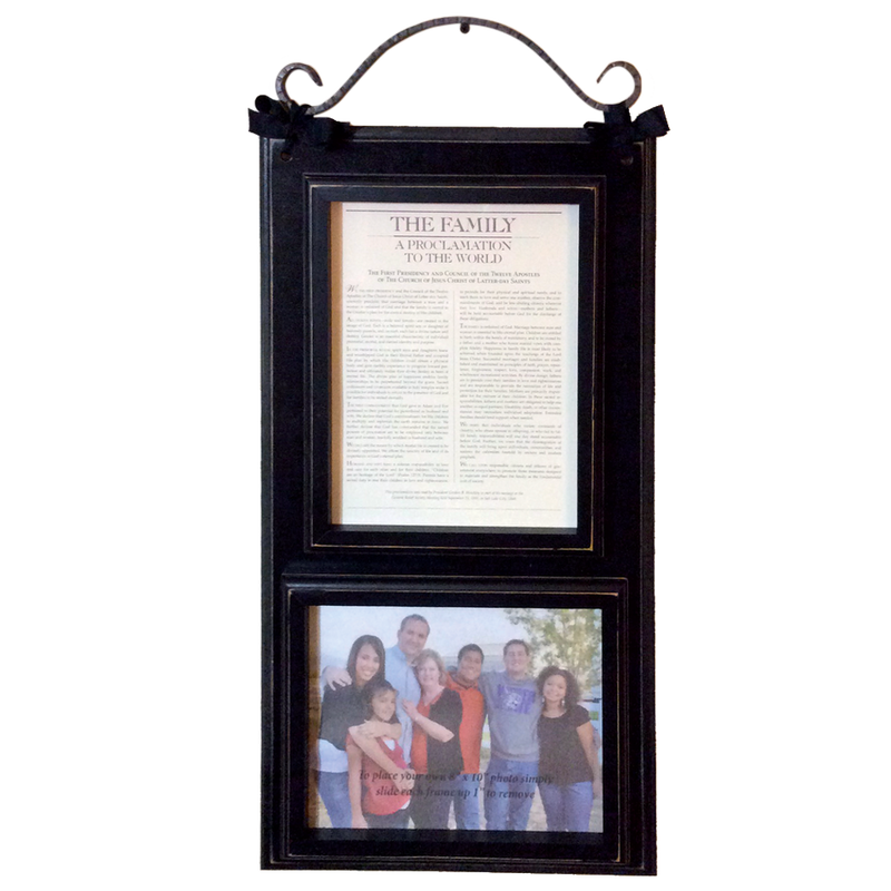 Family Proclamation with Family Photo (13x29 Framed), , large image number 0