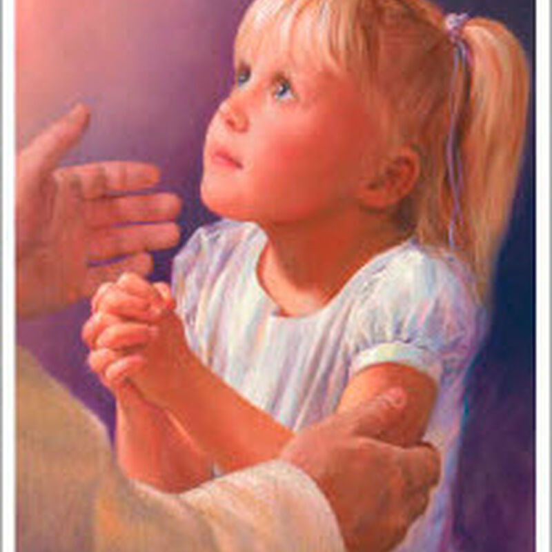 Child's Prayer, 3" x 4", , large image number 0