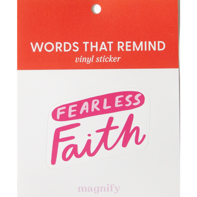 Fearless Faith Magnify Vinyl Sticker