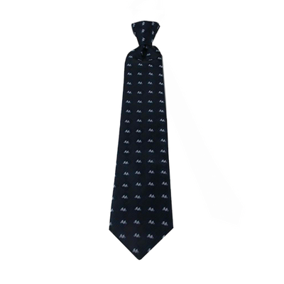 Boys' Black Missionaries on Bikes Zipper Necktie